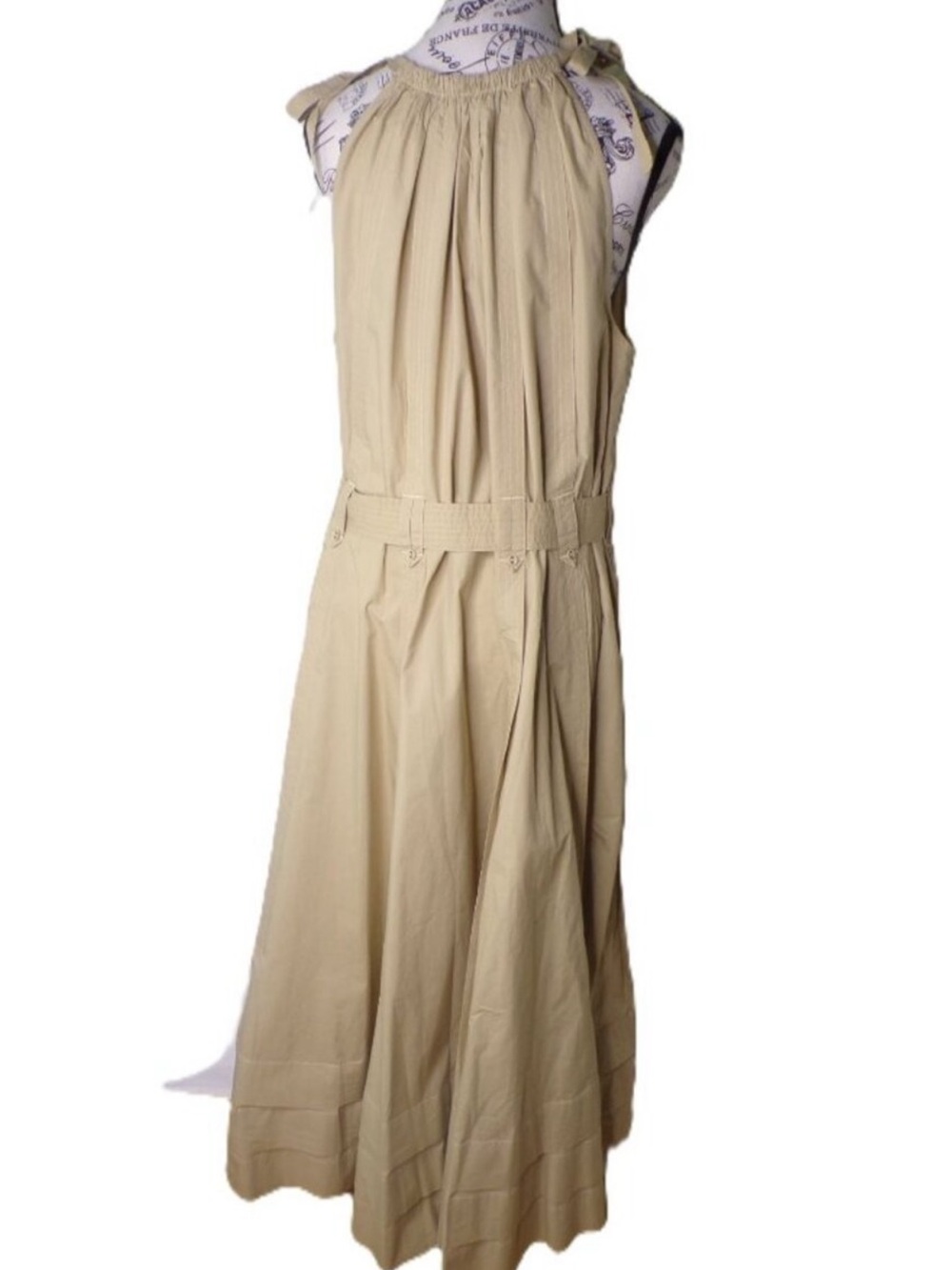 💫NWOT Ulla Johnson Joni Midi Dress in Khaki💫 - Picture 7 of 7